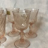 Verres à liqueur rosaline