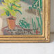 Gouache Marc Hourriel " la maison de maitre au jardin fleuri"