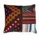 Vintage turkish kilim cushion cover , 55 x 55 cm