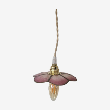 Fleur de nacre en luminaire