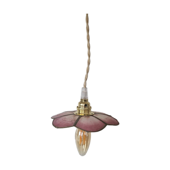 Fleur de nacre en luminaire