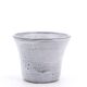 Set of 3 gray ceramic flower pots, Vallauris 1960s