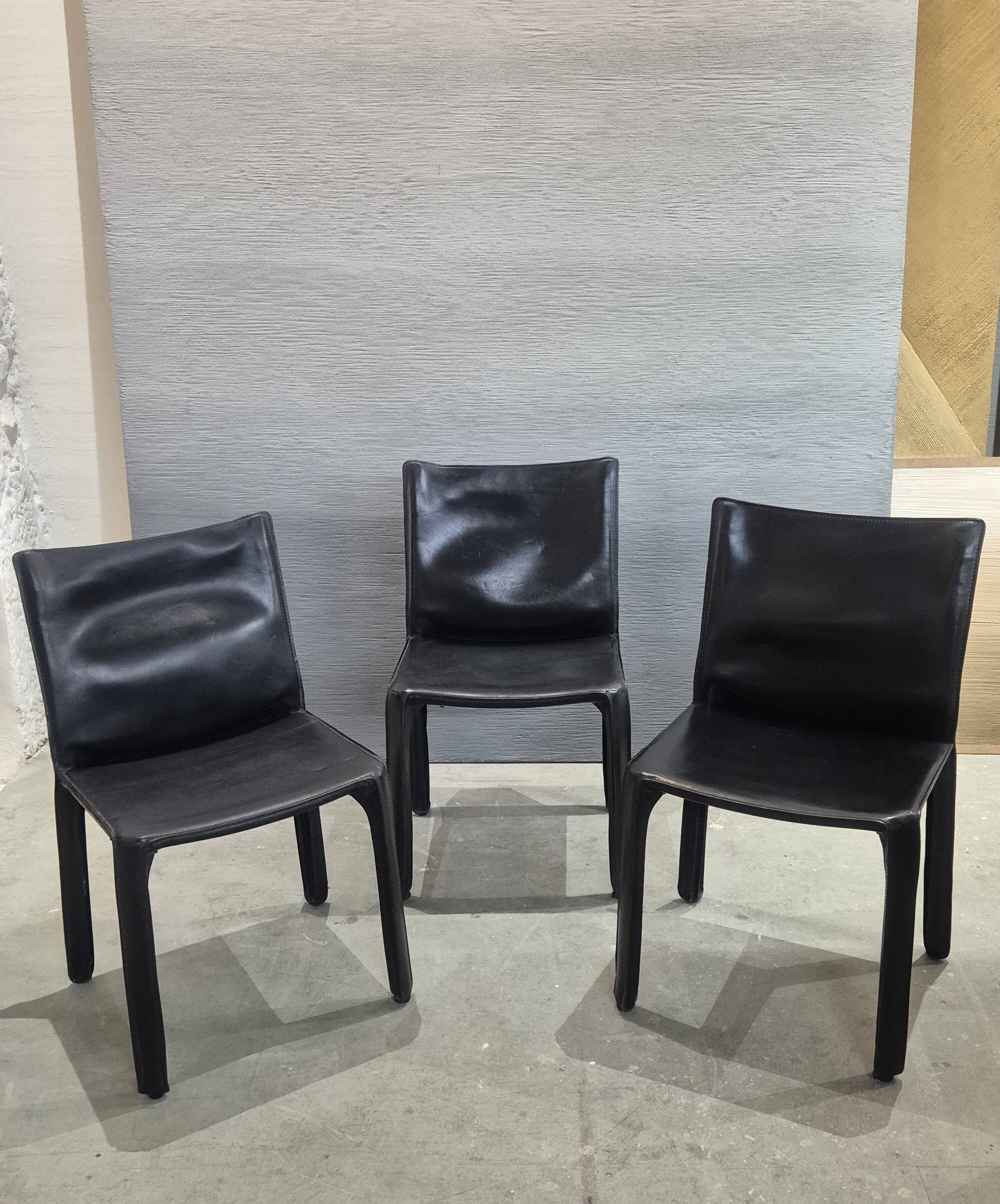 CAB 412 chairs by Mario Bellini for Cassina