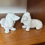 Pair of ceramic dogs