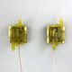 Pair of brutalist wall lights, Claus Bolby for Cebo Industri, Denmark, 1970.