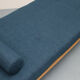 1960s daybed in beechwood, darkblue polstery