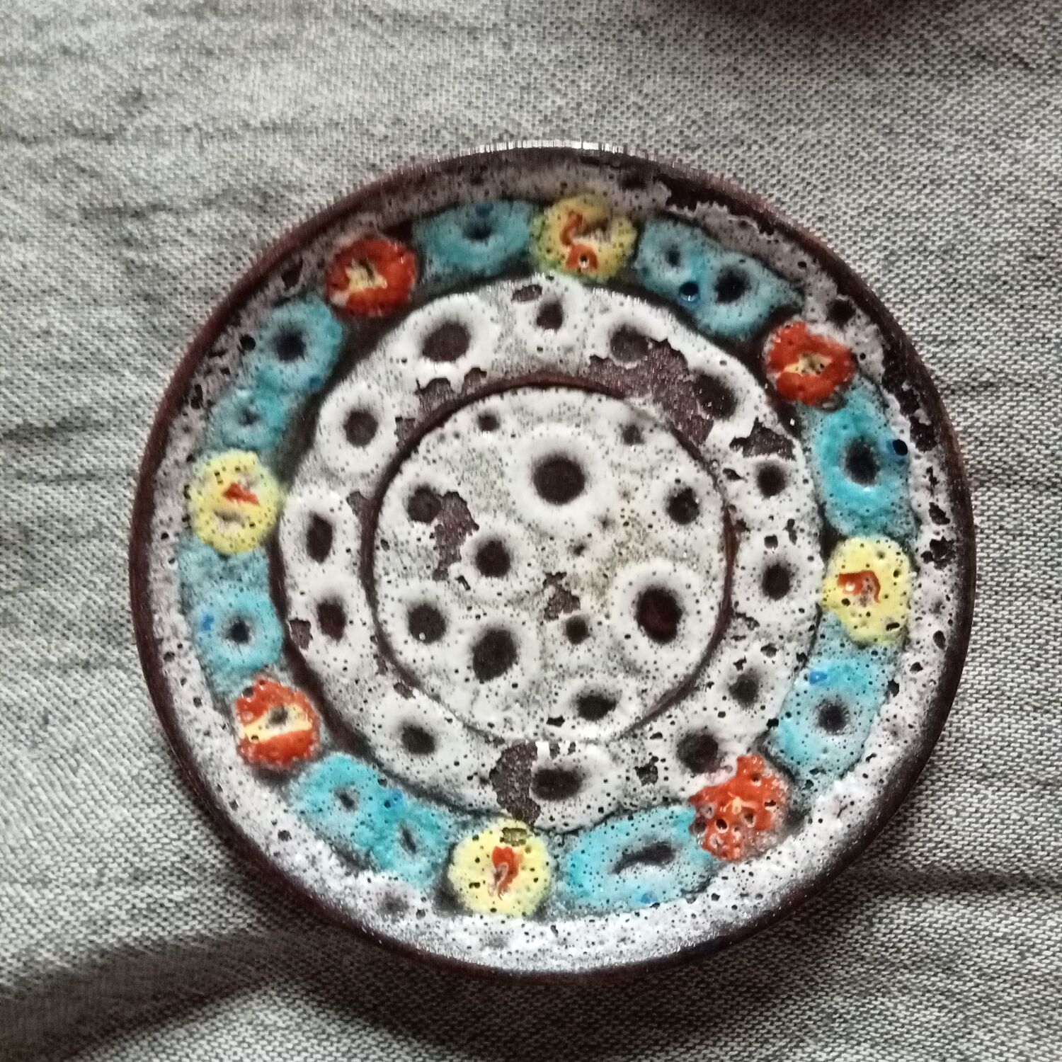 Vallauris ceramic saucers