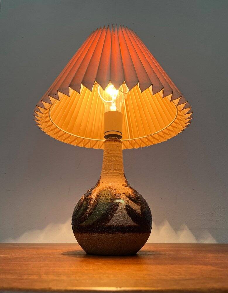 Mid-Century Danish Studio Pottery Model 3068 Table Lamp from Søholm, 1960s