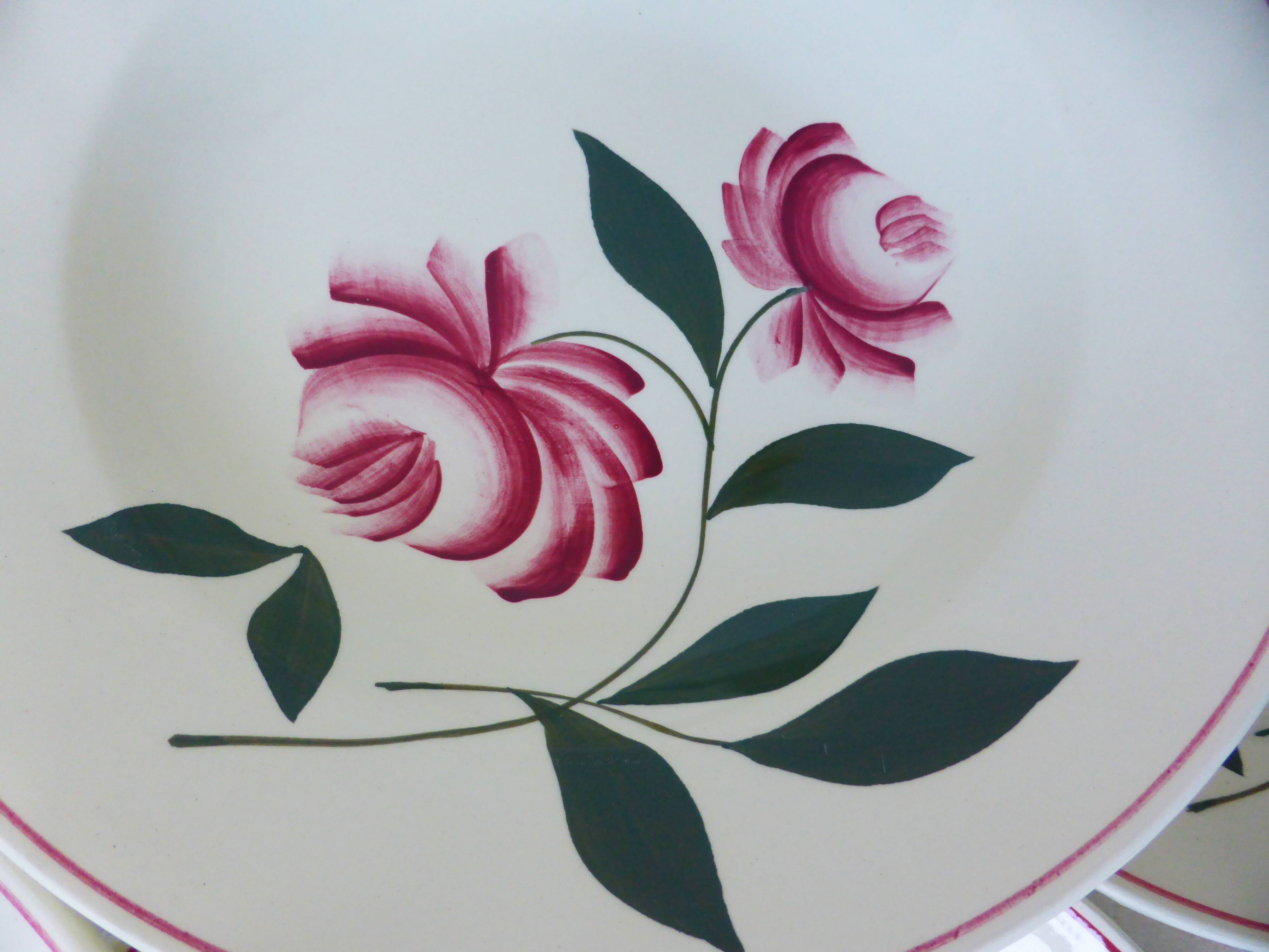 6 vintage deep plates from Printemps Paris model Essonnes 210616