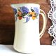 Vintage jug, ceramic toilet jug, pitcher, bathroom decor.