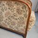 Art Deco armchair with system - original floral velvet fabric