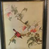 2 Vintage Chinese silk paintings