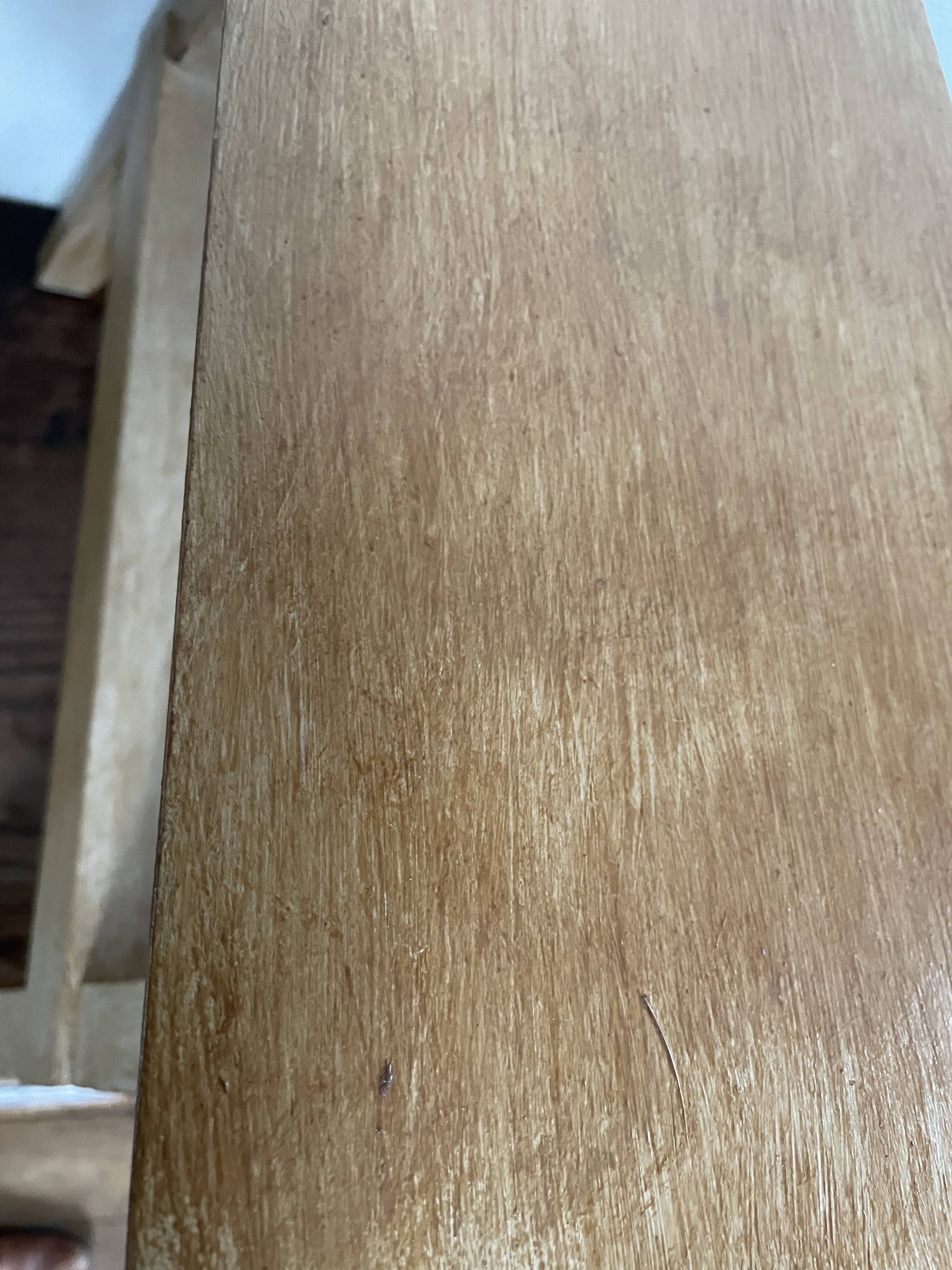 Weathered wooden step stool