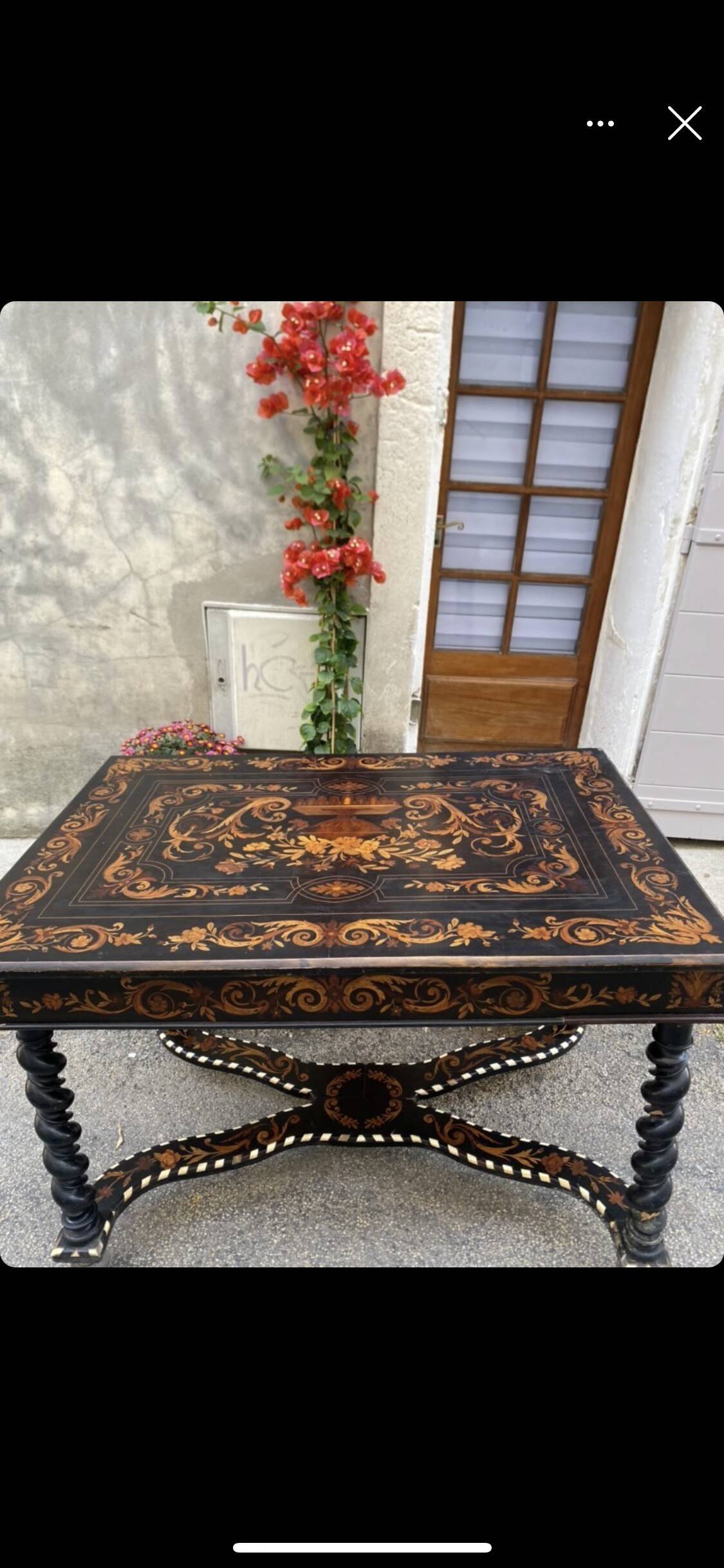 Marquetry table Louis XIII