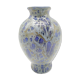Flame blue baluster vase signed Roy