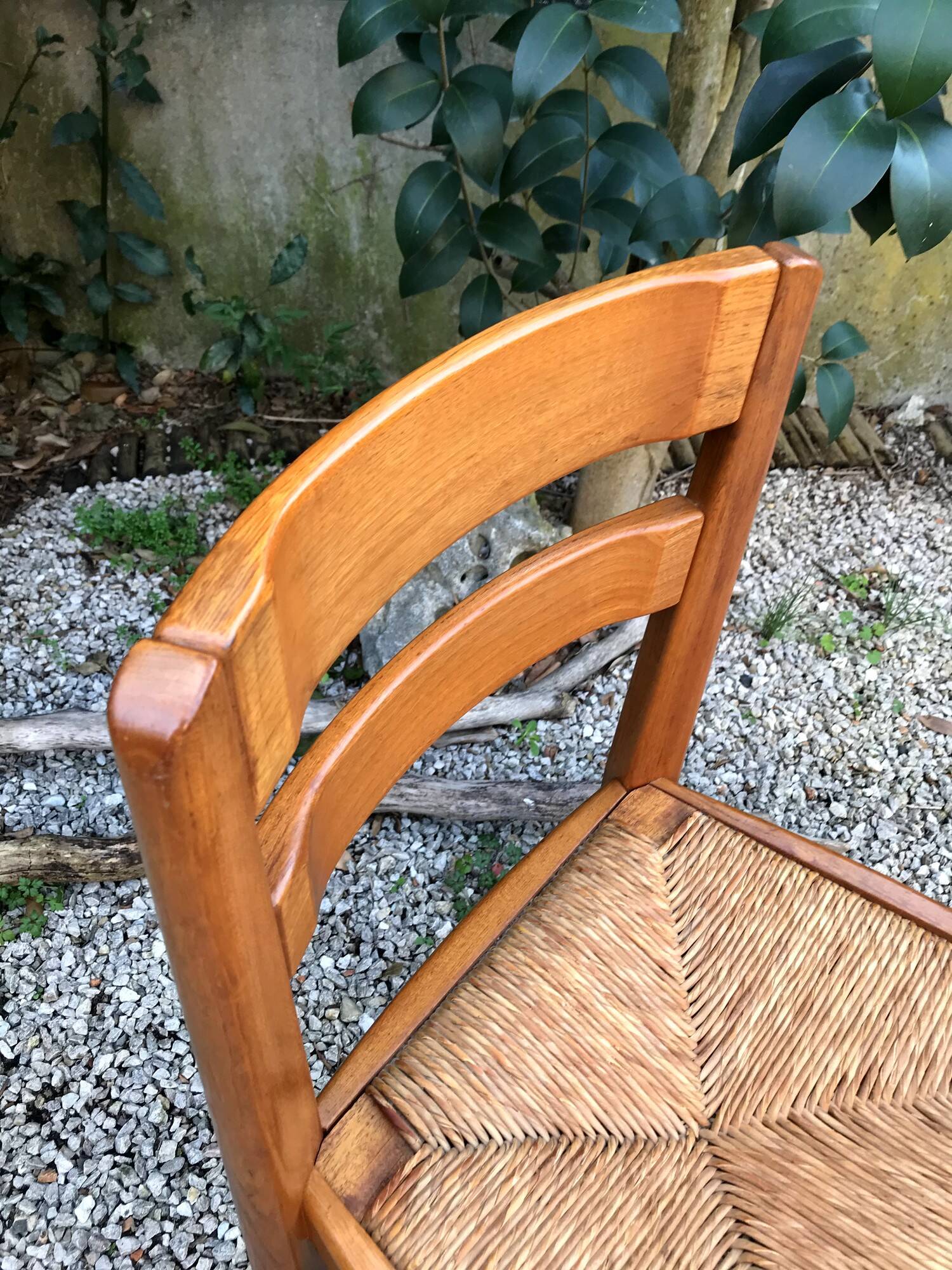Chaises en orme vintage années 80