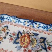 Plat à cake ou à harengs en faience de Royal Tichelaar Makkum