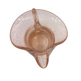 Artisanal pitcher in bulled glass