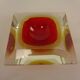 Sommerso Murano Glass Ashtray, Italy, 1960s