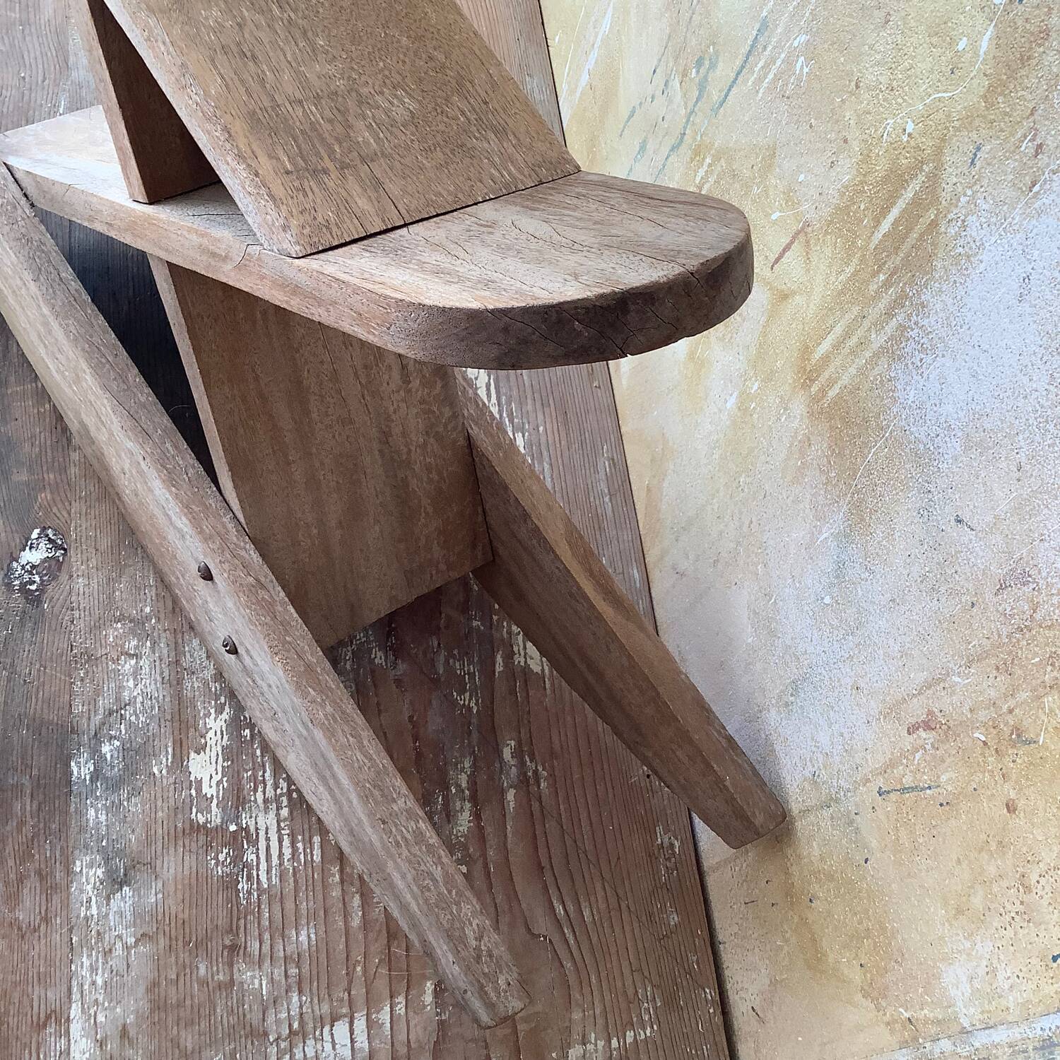 Wooden rocking horse