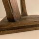 Pair of wooden stools rectangualaires, tripods and handicrafts