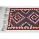 1970s Vintage Turkish Oushak Handmade Wool Cotton Purple Runner Rug 90x364