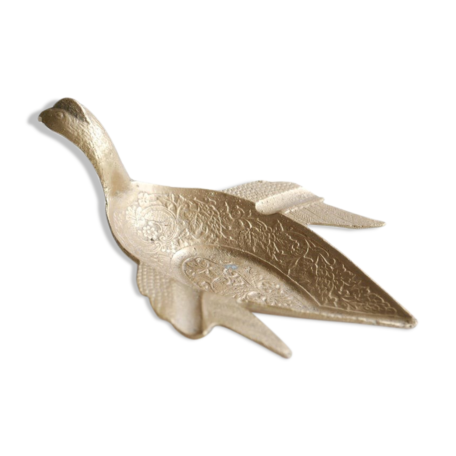 Brass bird ashtray, 50s