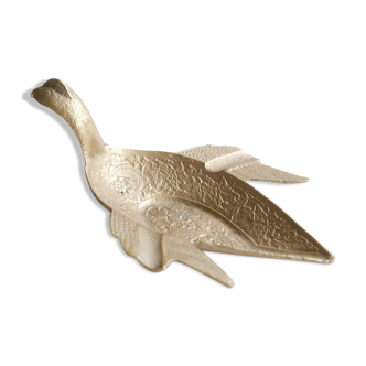 Brass bird ashtray, 50s