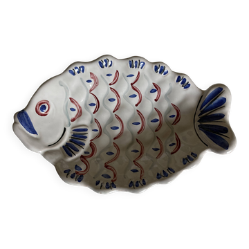 Aligsas Sweden ceramic fish dish 1980 Scandinavian