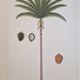 La Roche Laffitte (Born in 1943) - Watercolour drawing on silk - Palm tree