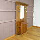Art-deco cloakroom in walnut 1930/1940