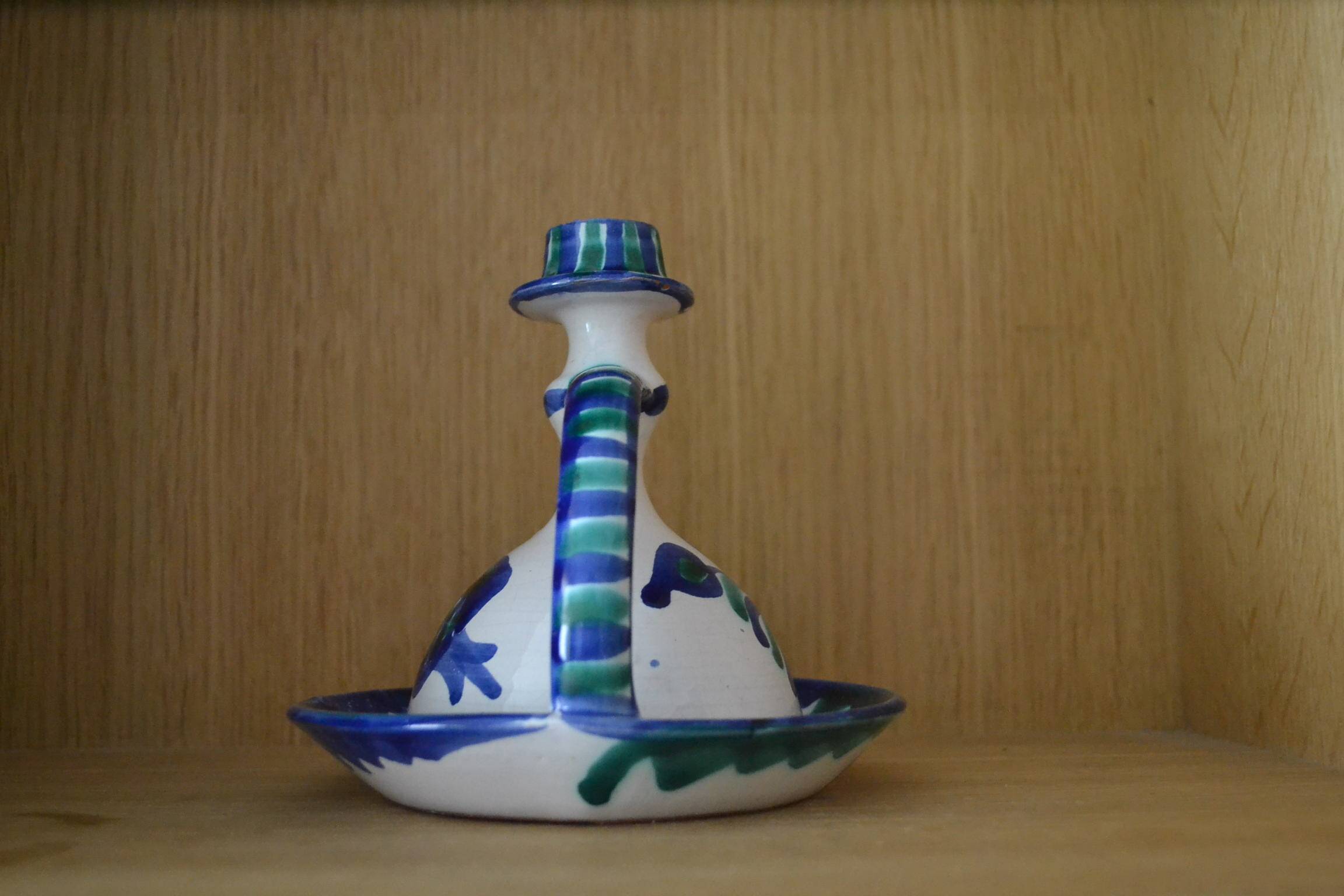 Spanish candlestick hand-painted