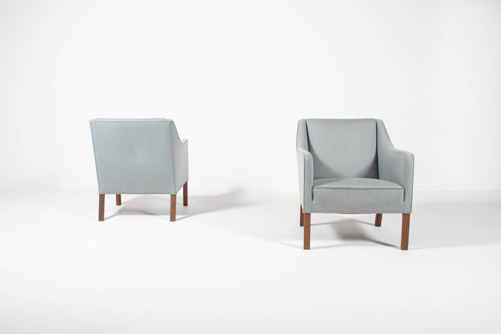Set of two Danish Modern club chairs from Einar Larsen, 1950’s