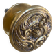 Entrance door pull handle in solid brass