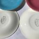 12 Hand-painted dessert plates Salins