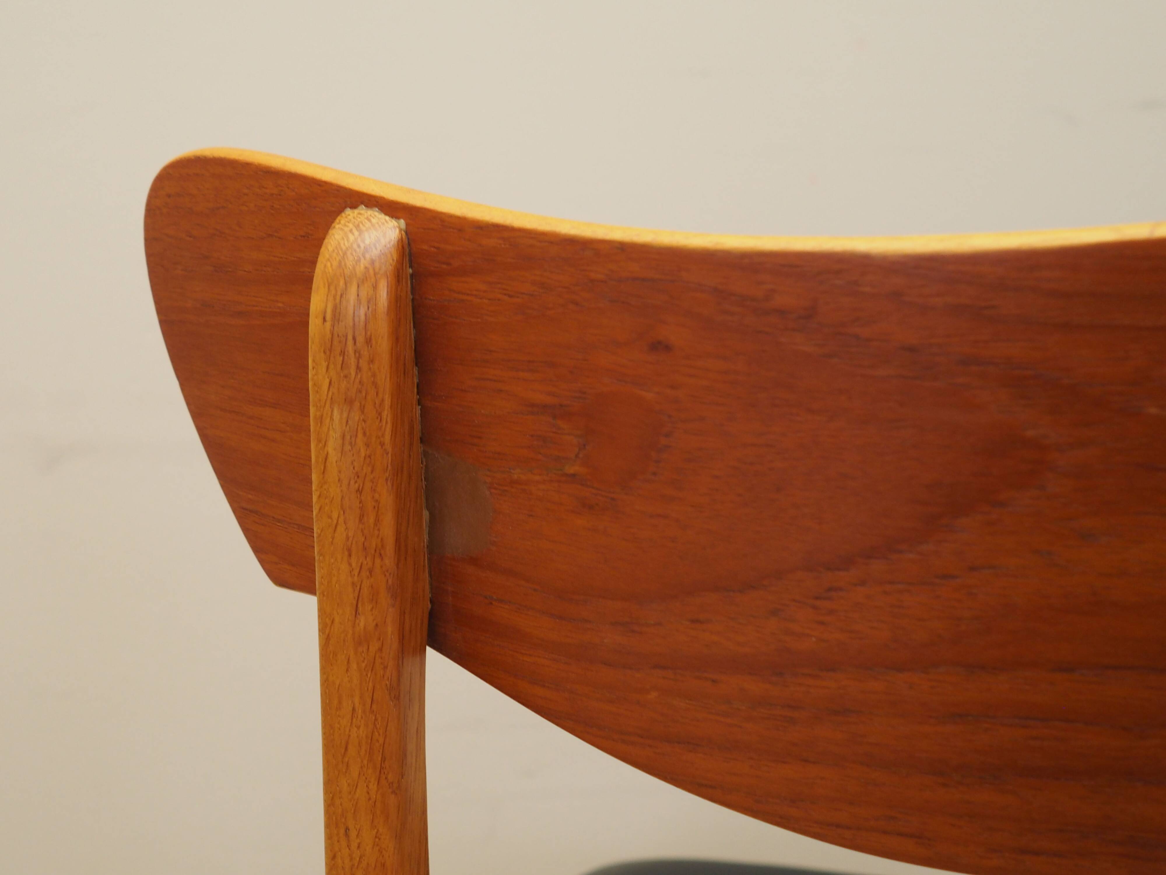 Set of four chairs, Danish design, 1970s, production: Denmark