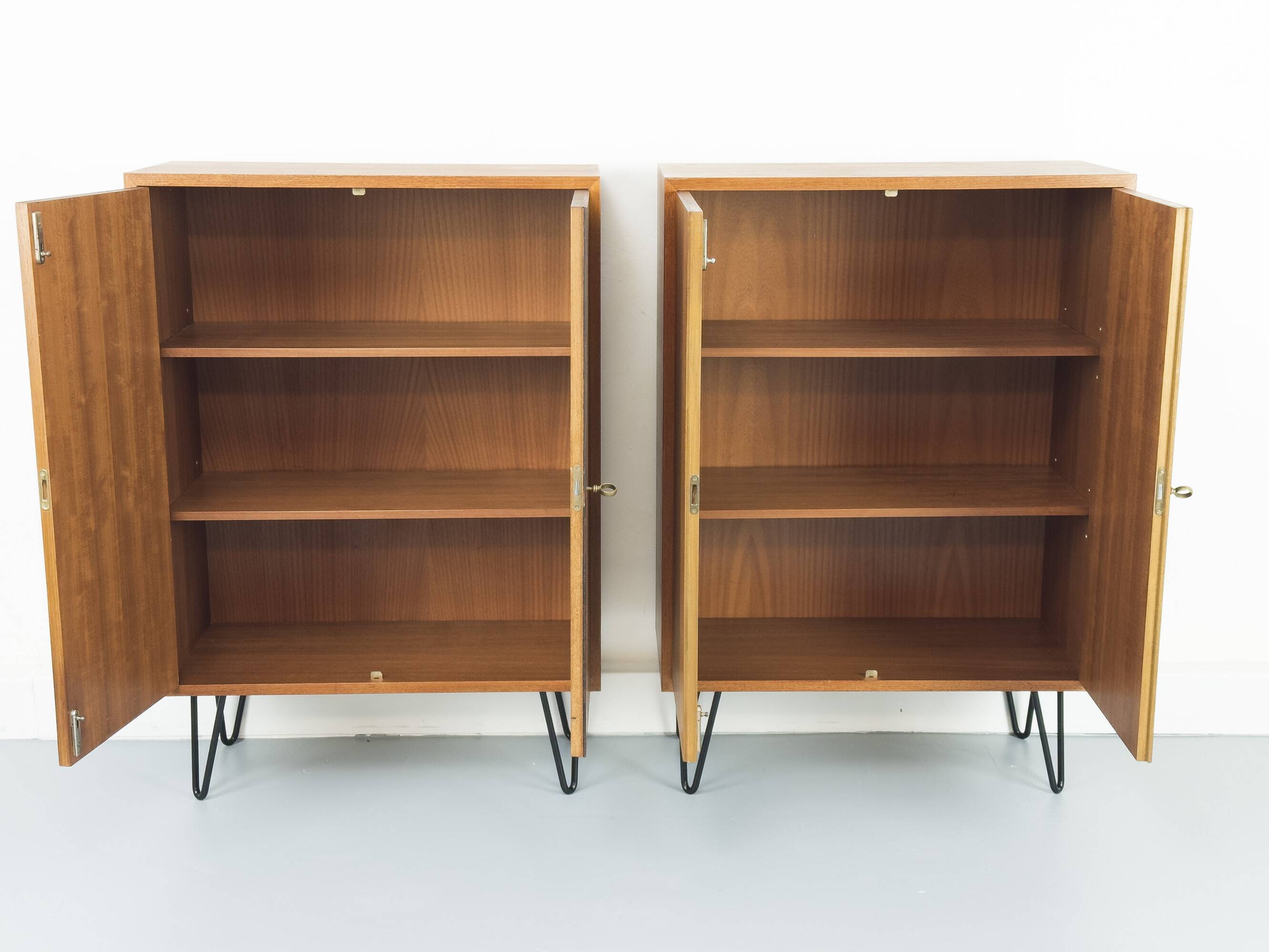 Mid-Century Teak Cabinets from Idee Möbel, 1960s, Set of 2