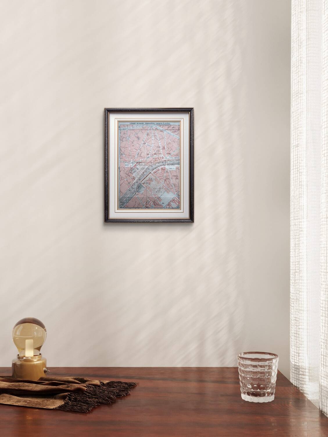 Paris, Champ de Mars, ancien plan, imprimé en 1914.