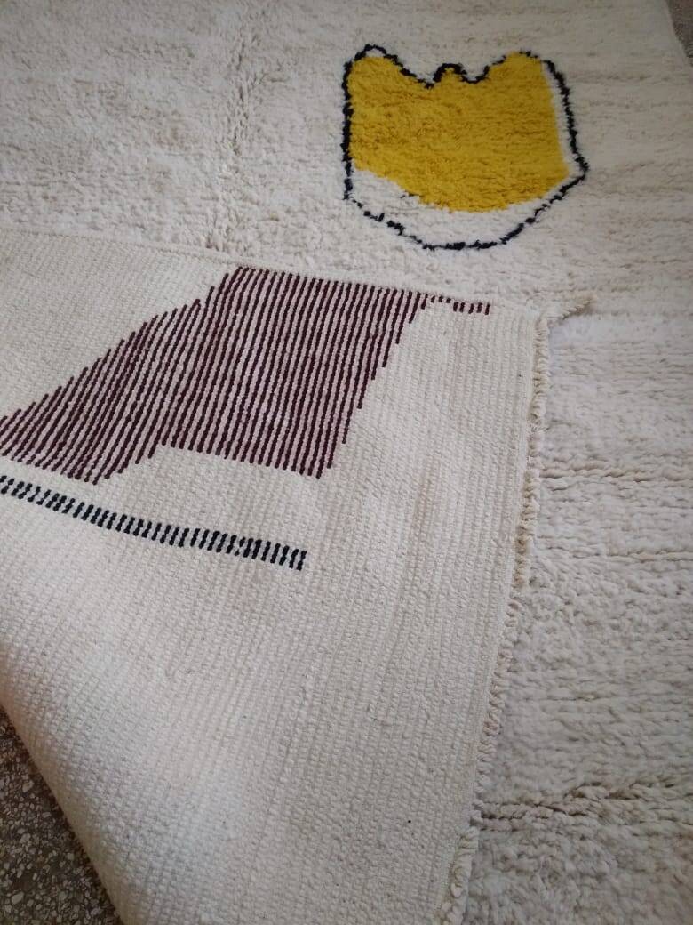 Contemporary Berber rug burst of silence 3*2 m