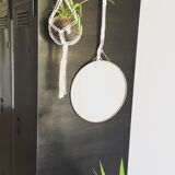 Barber round mirror  28,5x28,5cm