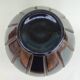 Black glass vase