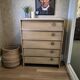 Vintage shoe cabinet / drop-leaf cabinet