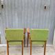 Pair of vintage bridge armchairs 1950s designer compass feet