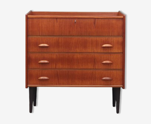 Coiffeuse en teck, design scandinave, années 1960, fabriquée par SW Finland