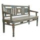 Banc en teck ancien patiné