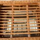 Vintage rattan and wicker ottoman 70s