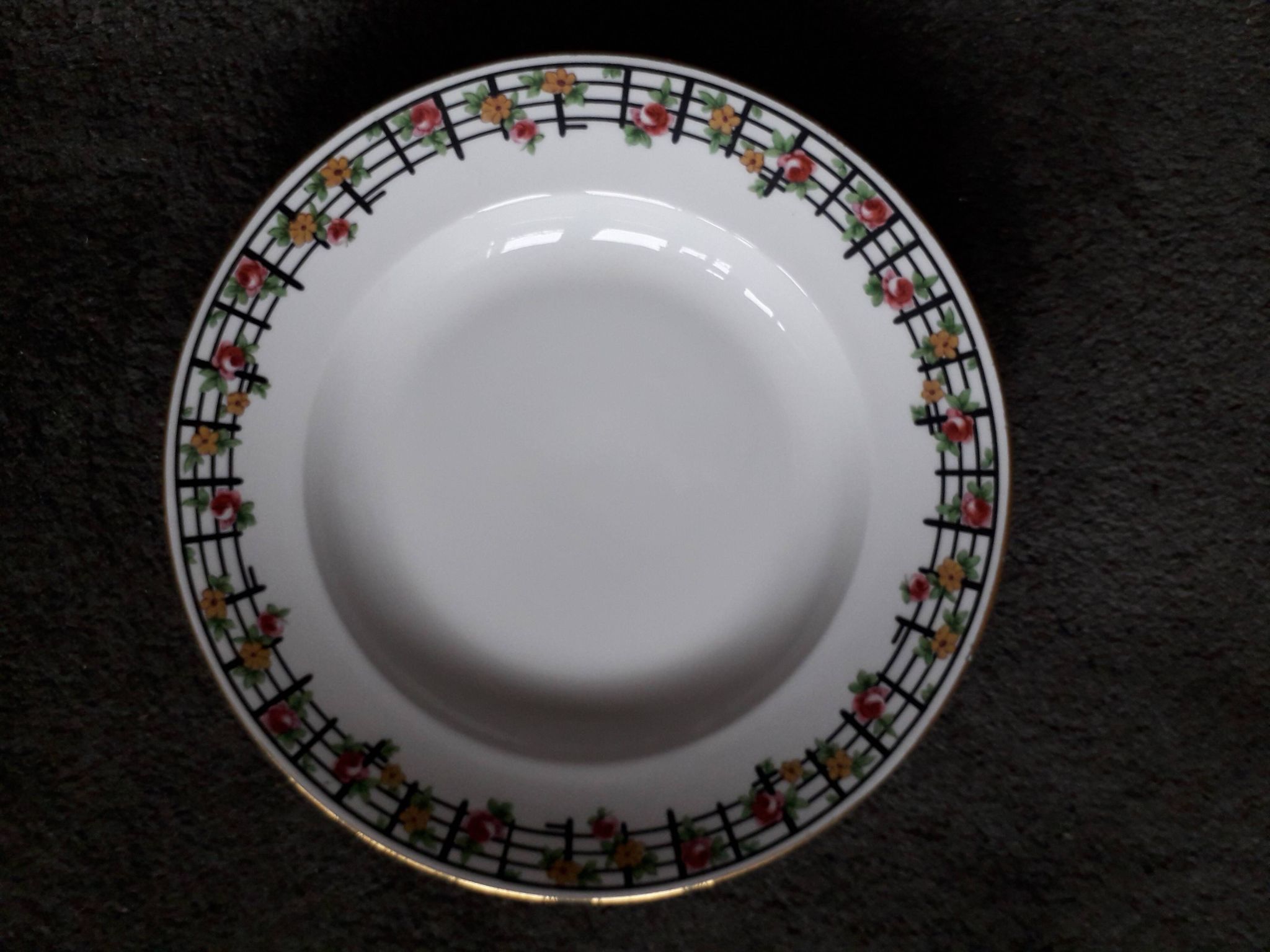 1 set of 4 Limoges ceramic plates from the 1950s