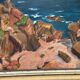 Original Swedish Oil on Panel – “Coastal motif” by Unknown Artist – Vintage & Framed – 53 × 46 cm (20.8" x 18.1")