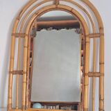 Vintage bamboo mirror