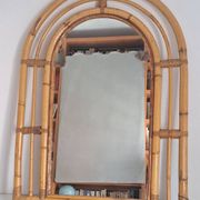 Vintage bamboo mirror